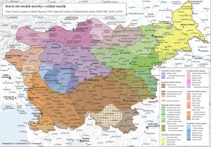 Karte slowenischer Dialekte